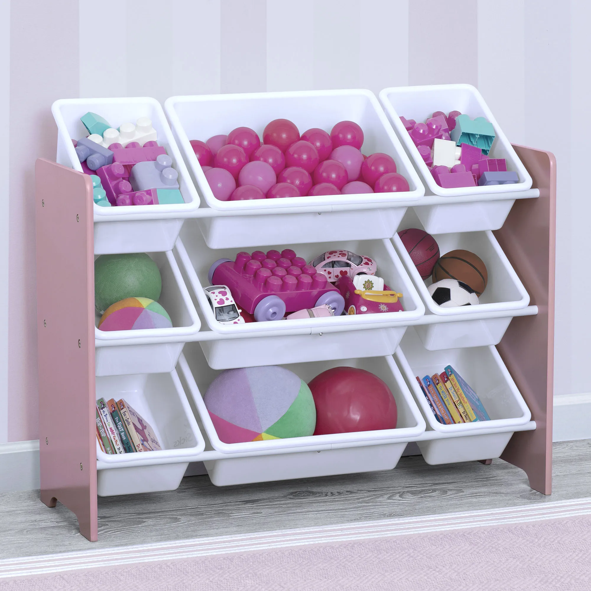 MySize 9 Bin Plastic Toy Organizer
