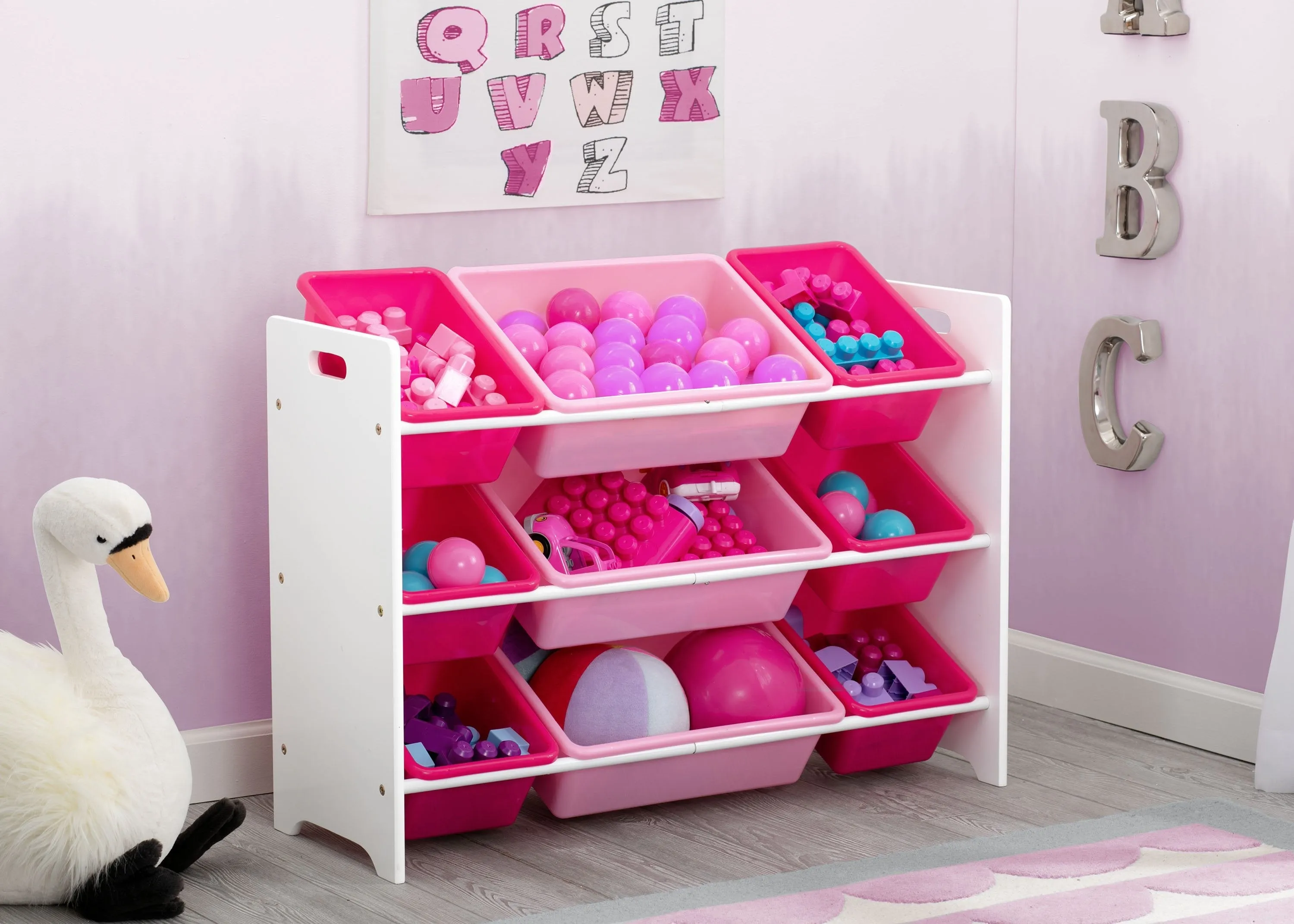 MySize 9 Bin Plastic Toy Organizer