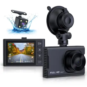 NEXPOW T7J6 Front and Rear 1080P Full HD Dash Camera