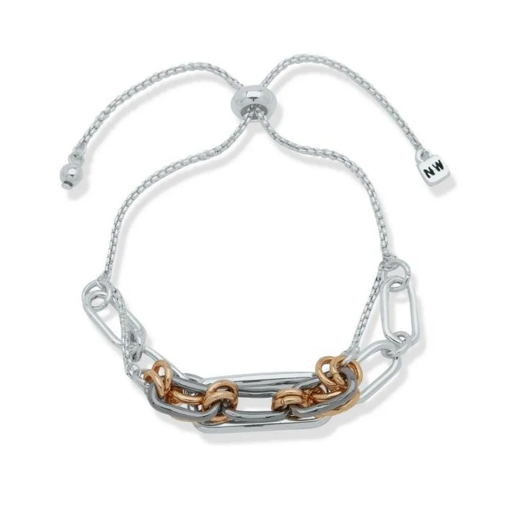 Nine West Jewelry 19B00552 A cuff bracelet with an open design and polished finish.