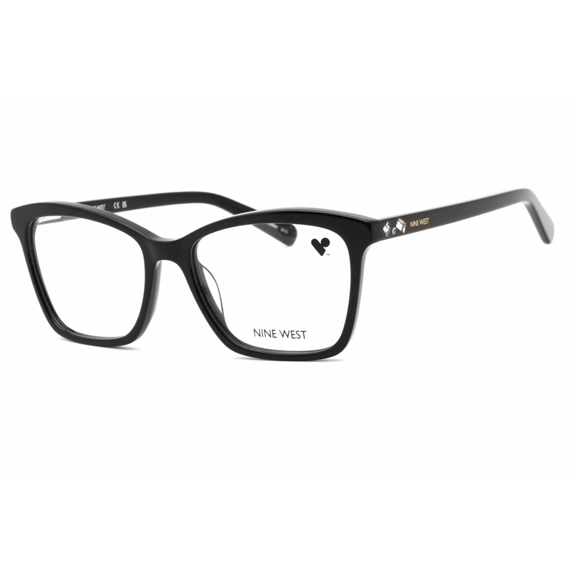 Nine West Women's Eyeglasses - Black Acetate Full Rim Cat Eye Frame | NW5188 001