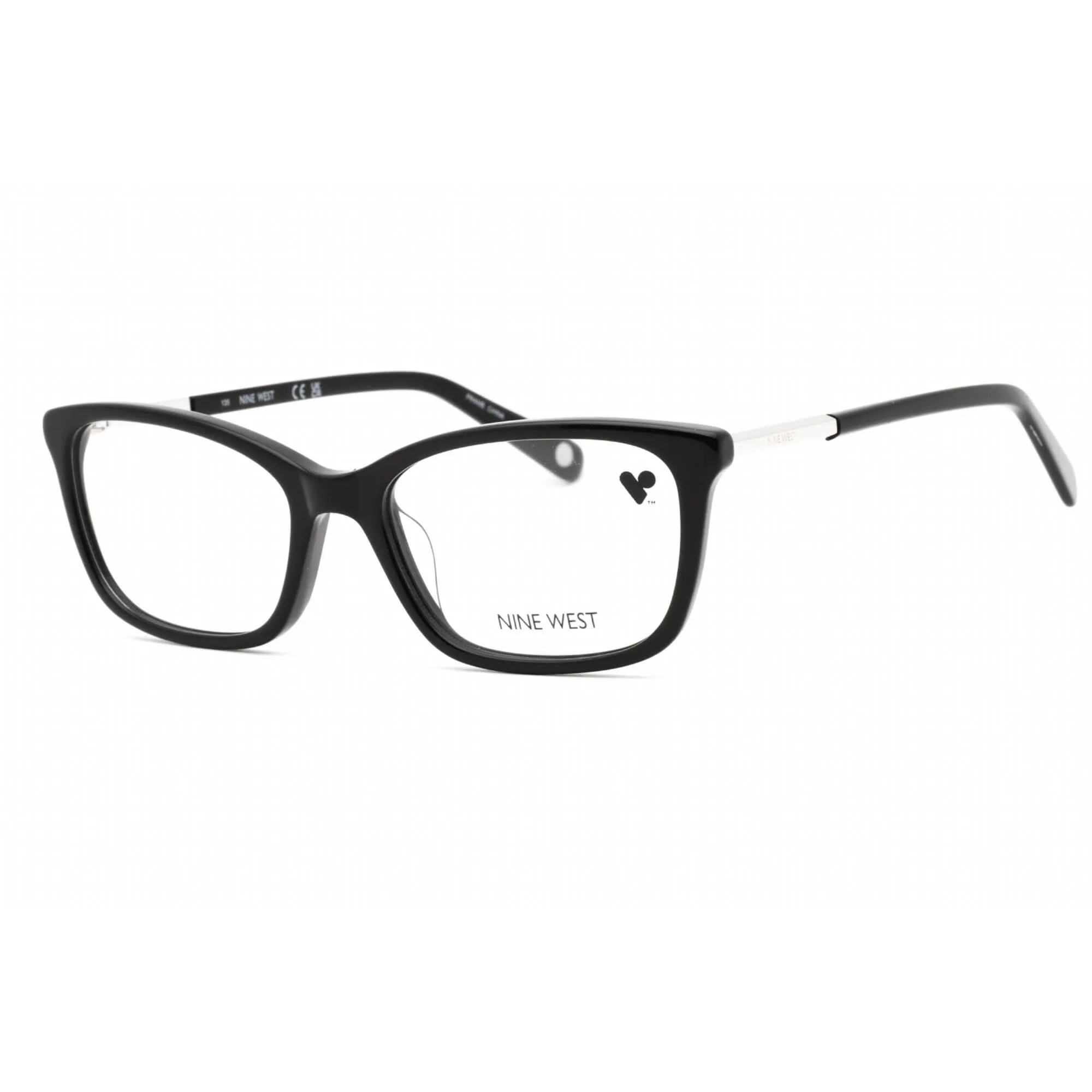 Nine West Women's Eyeglasses - Black Plastic Full Rim Rectangular Frame | NW5179 001
