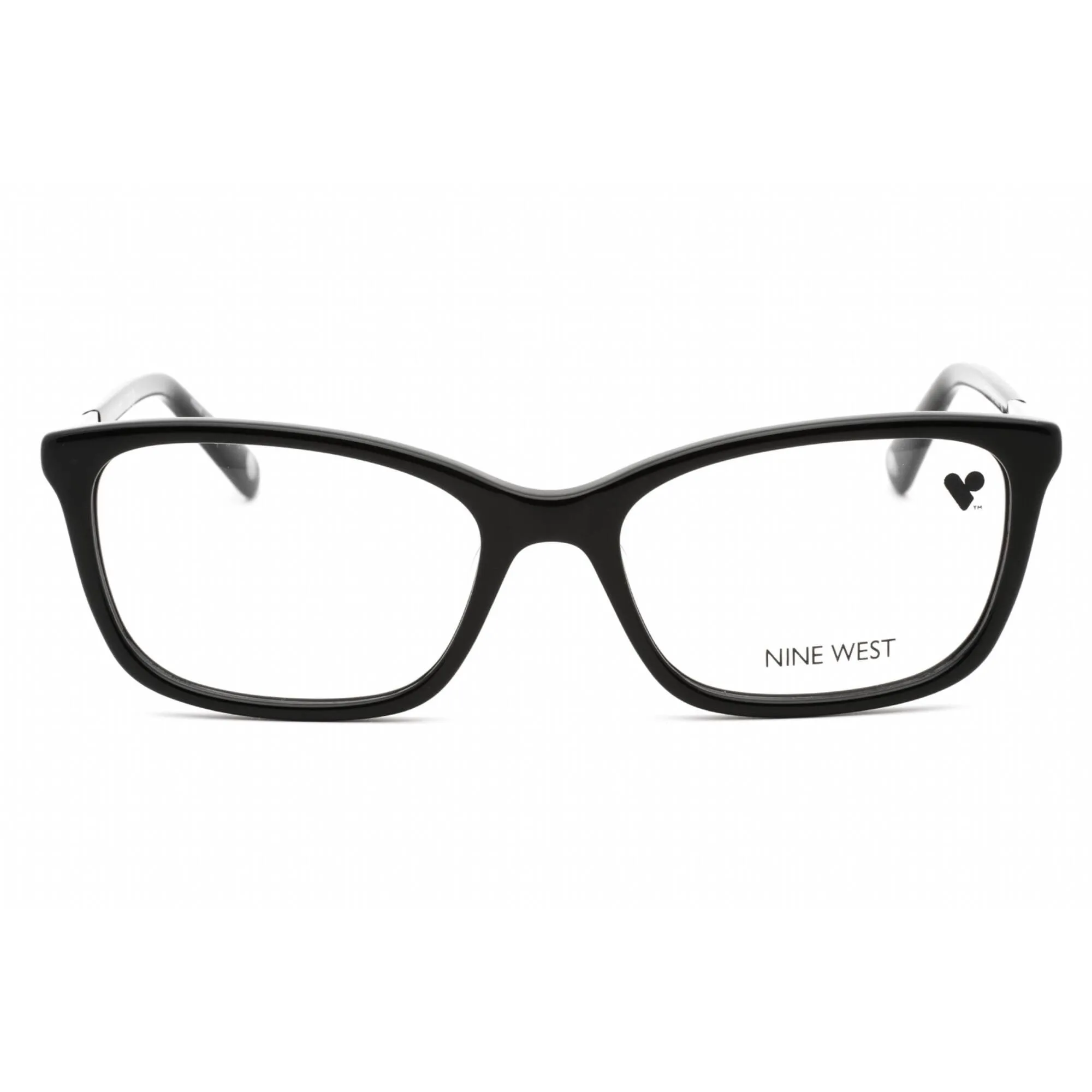Nine West Women's Eyeglasses - Black Plastic Full Rim Rectangular Frame | NW5179 001
