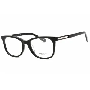 Nine West Women's Eyeglasses - Black Plastic Full Rim Rectangular Frame | NW5186 001