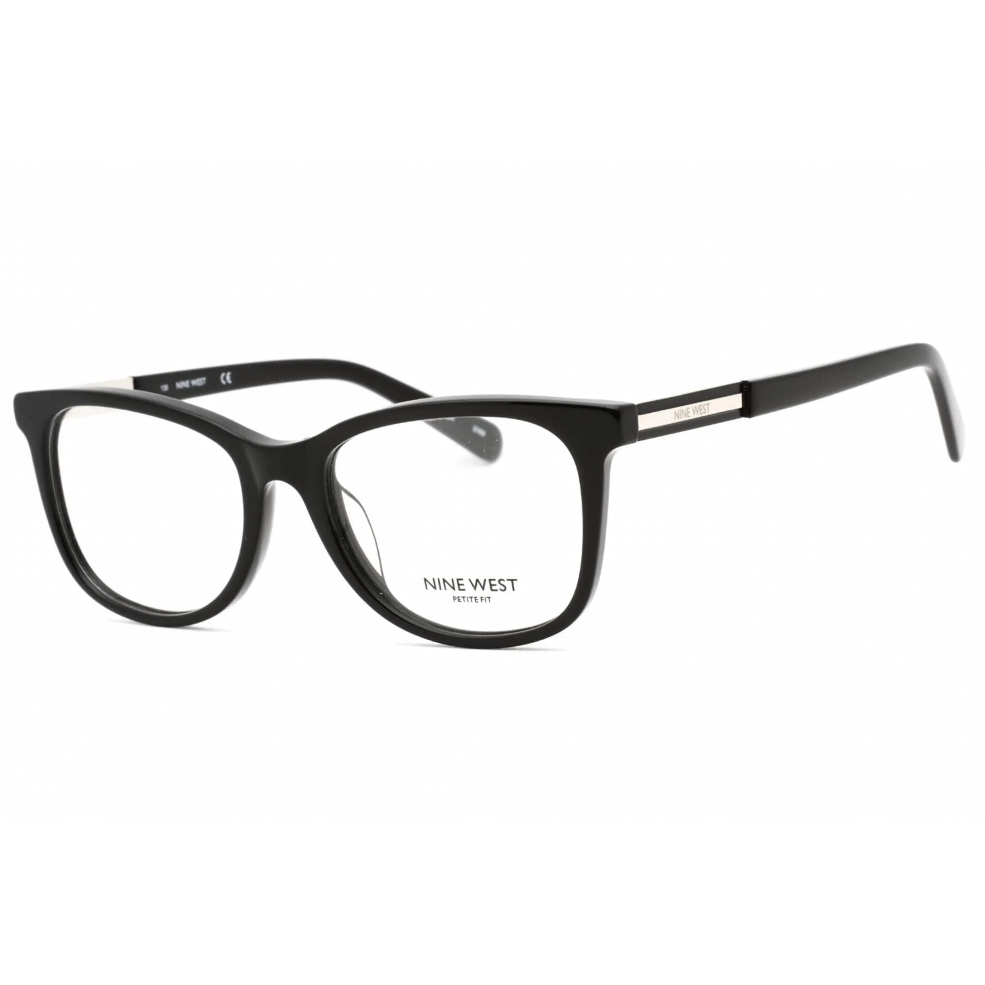 Nine West Women's Eyeglasses - Black Plastic Full Rim Rectangular Frame | NW5186 001