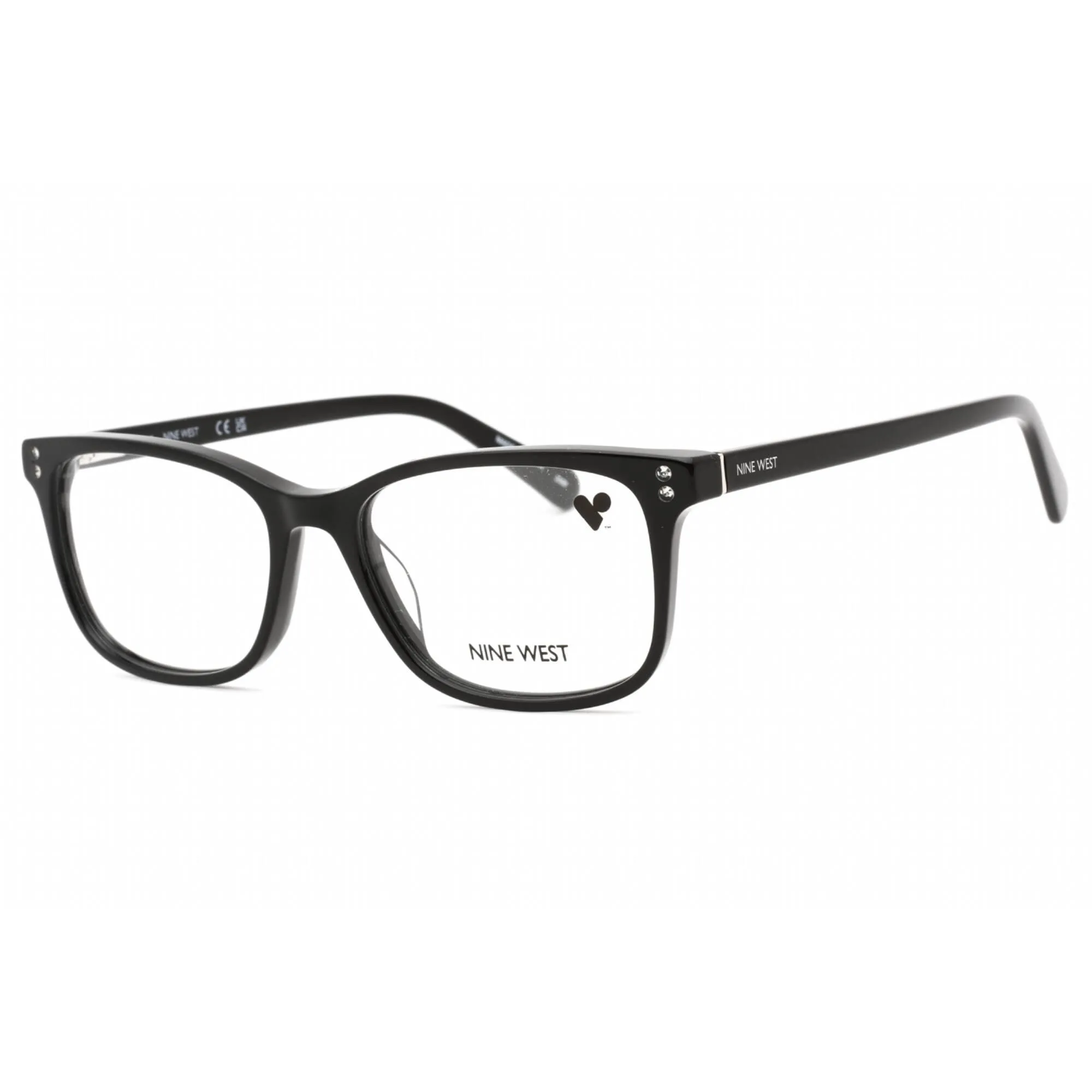 Nine West Women's Eyeglasses - Black Plastic Full Rim Rectangular Frame | NW5195 001