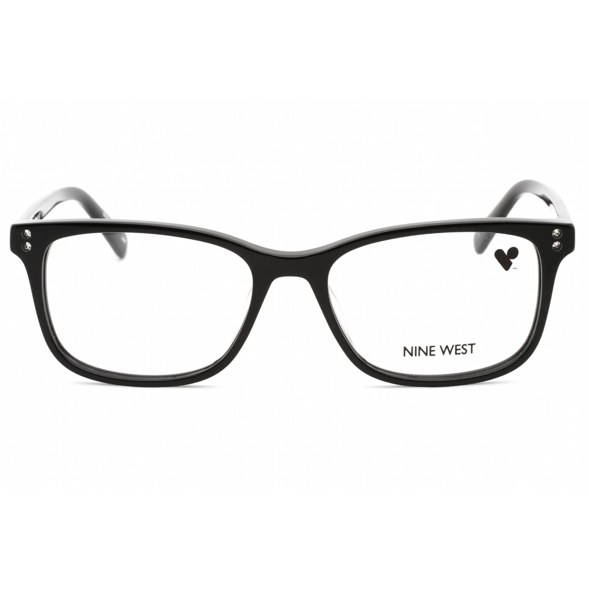 Nine West Women's Eyeglasses - Black Plastic Full Rim Rectangular Frame | NW5195 001