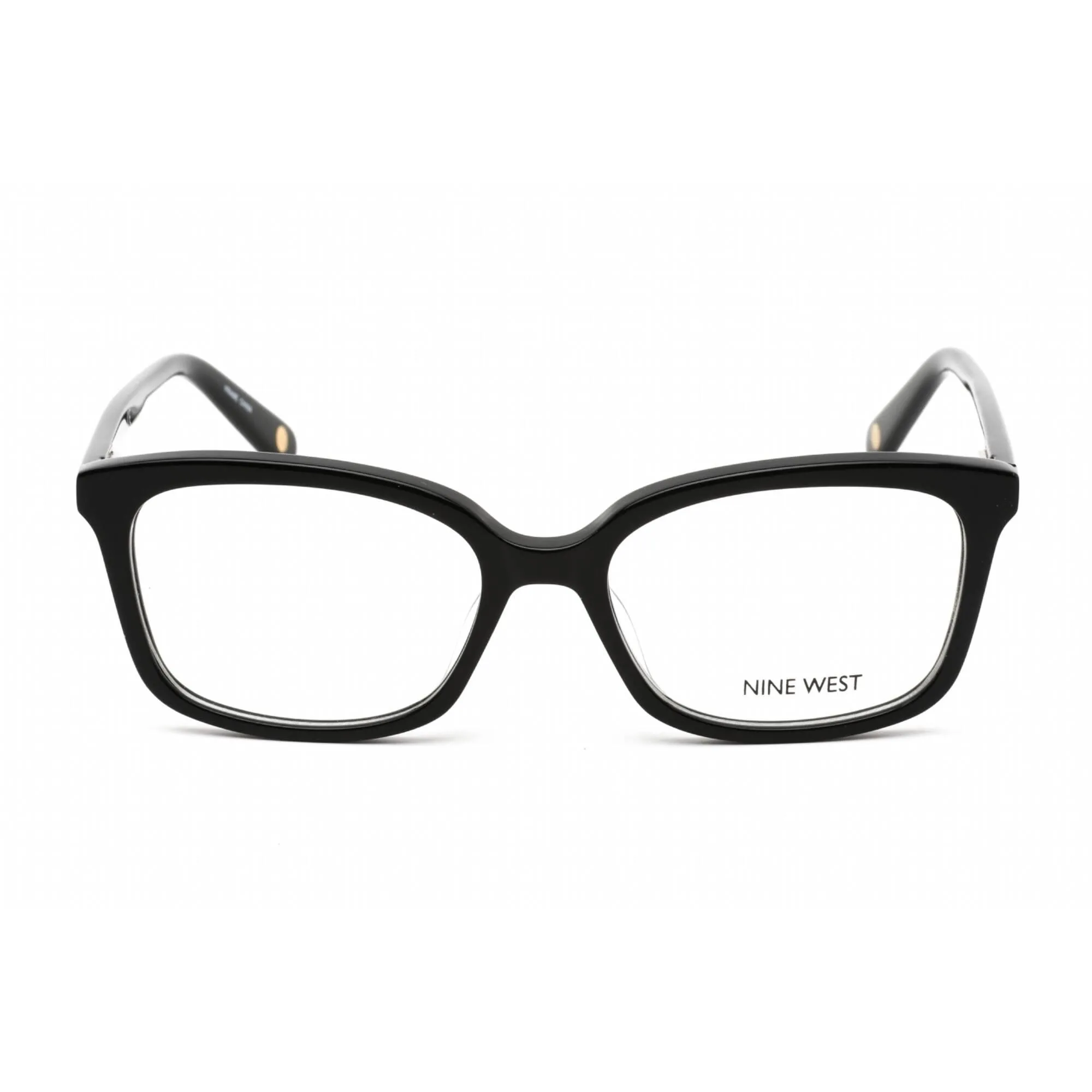 Nine West Women's Eyeglasses - Clear Demo Lens Black Plastic Square Frame | NW5178 001