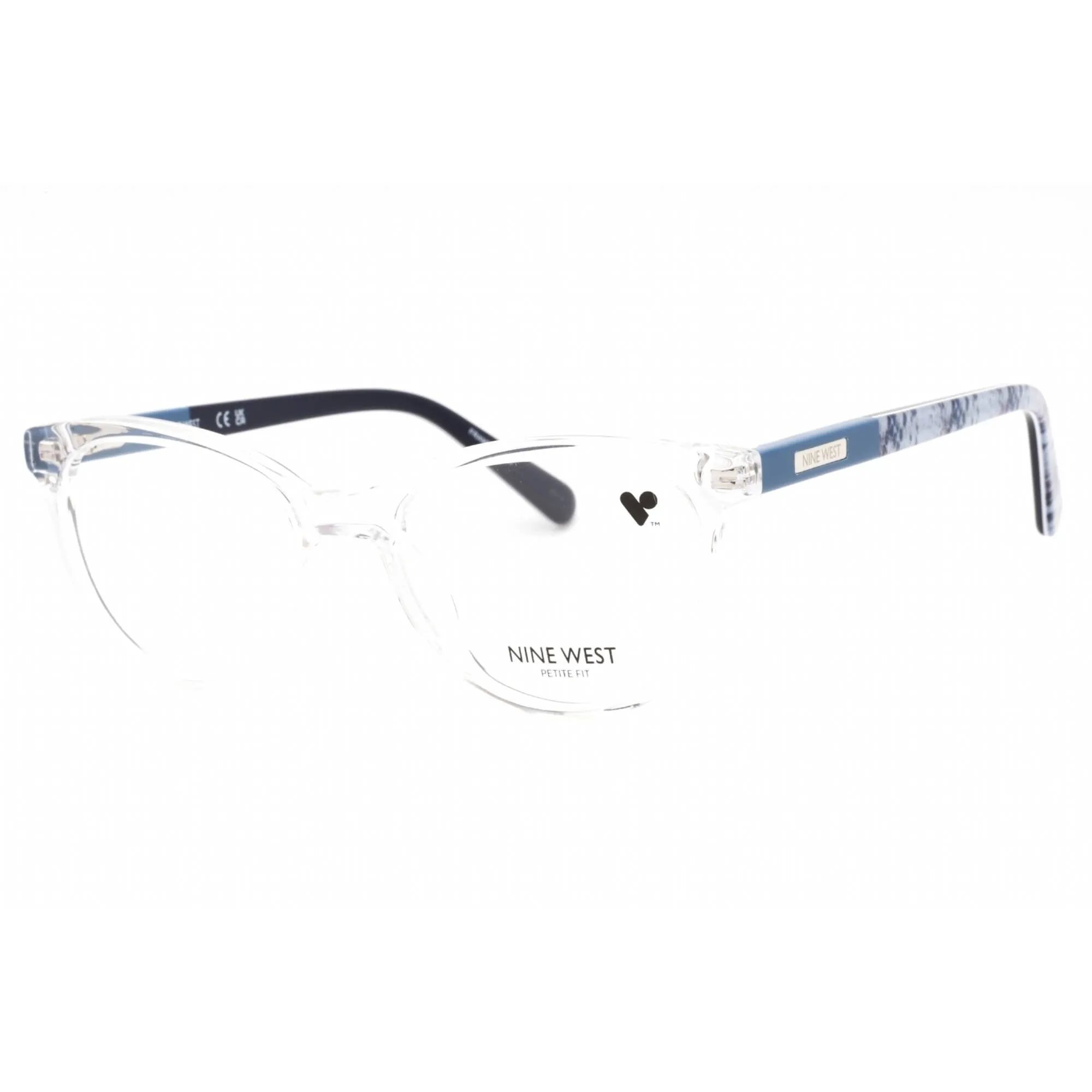 Nine West Women's Eyeglasses - Crystal Clear Cat Eye Acetate Frame | NW5209 000 00