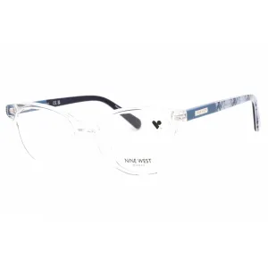Nine West Women's Eyeglasses - Crystal Clear Cat Eye Acetate Frame | NW5209 000 00