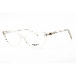 Nine West Women's Eyeglasses - Crystal Clear Plastic Rectangular Frame | NW5183 000