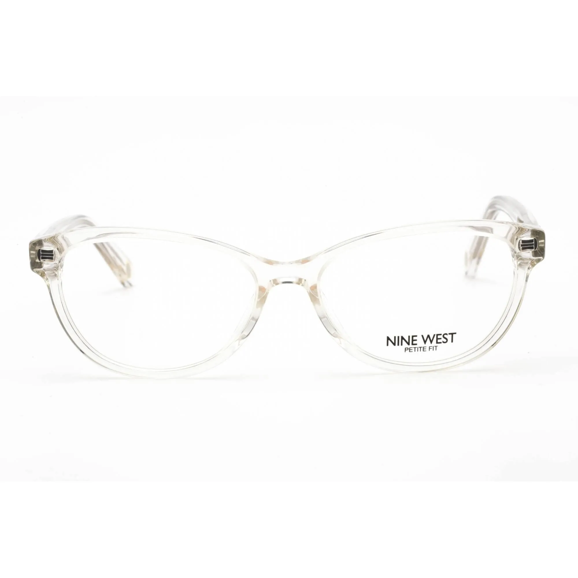 Nine West Women's Eyeglasses - Crystal Clear Plastic Rectangular Frame | NW5183 000
