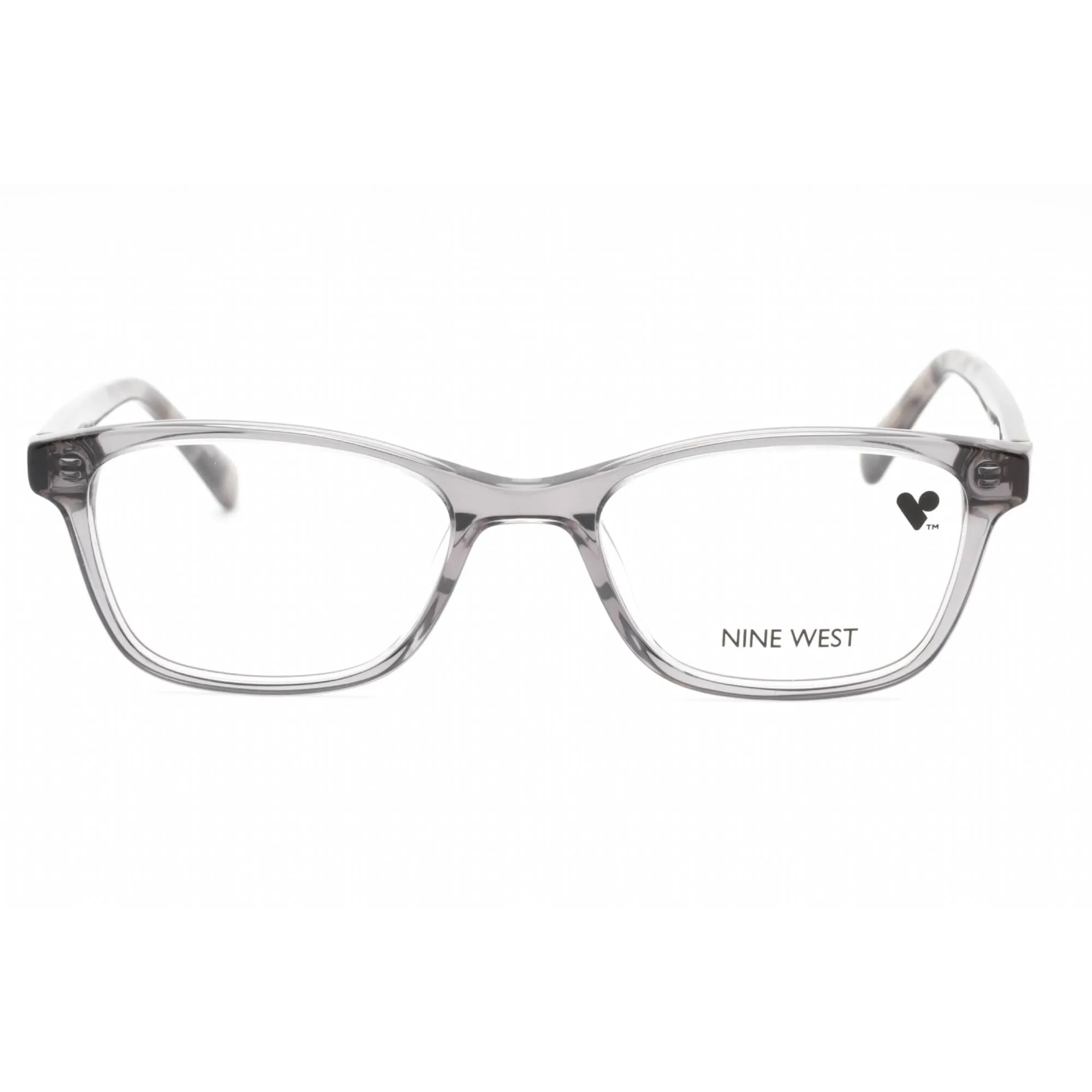 Nine West Women's Eyeglasses - Crystal Grey Acetate Rectangular Frame | NW5199 014