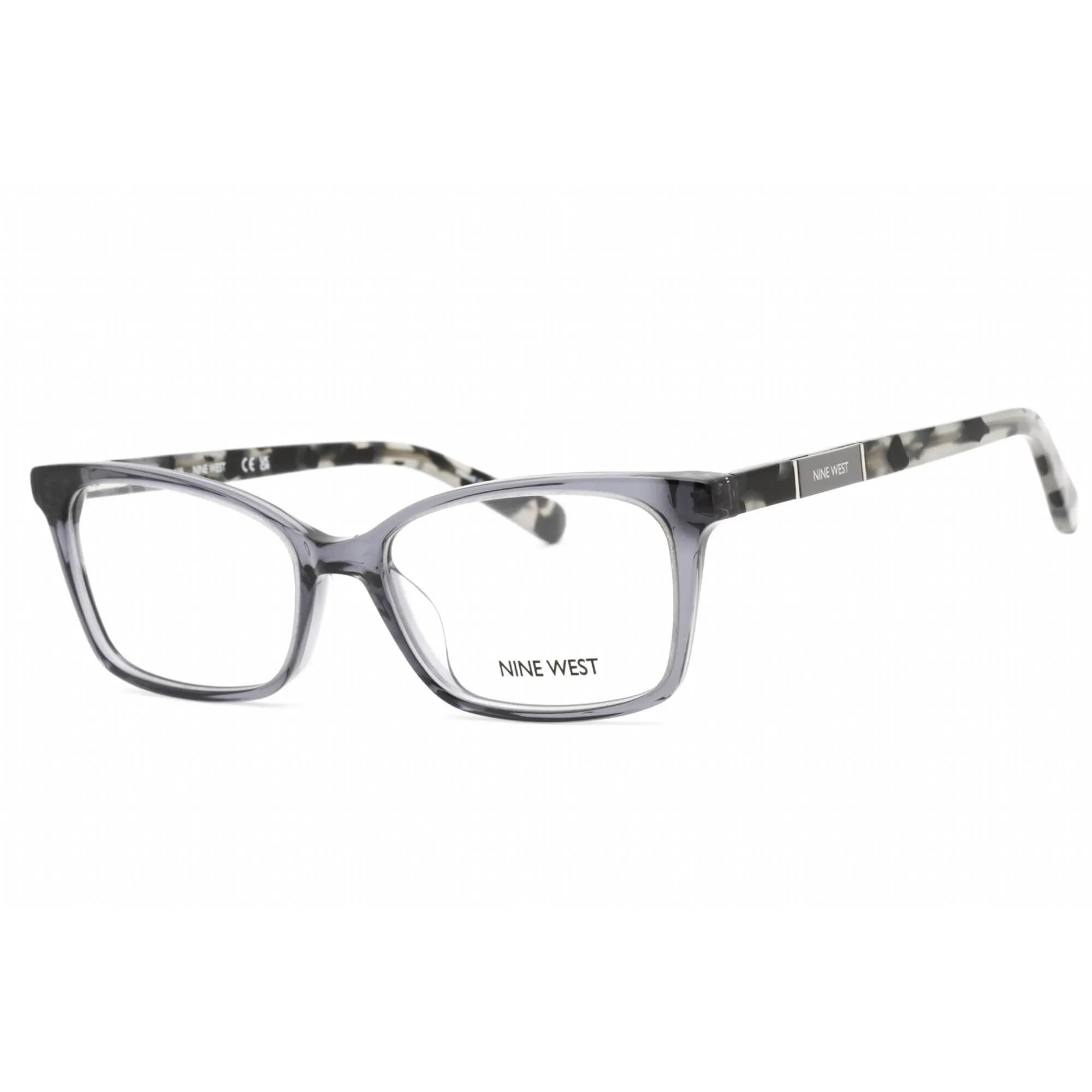 Nine West Women's Eyeglasses - Crystal Grey Plastic Rectangular Frame | NW5189 014