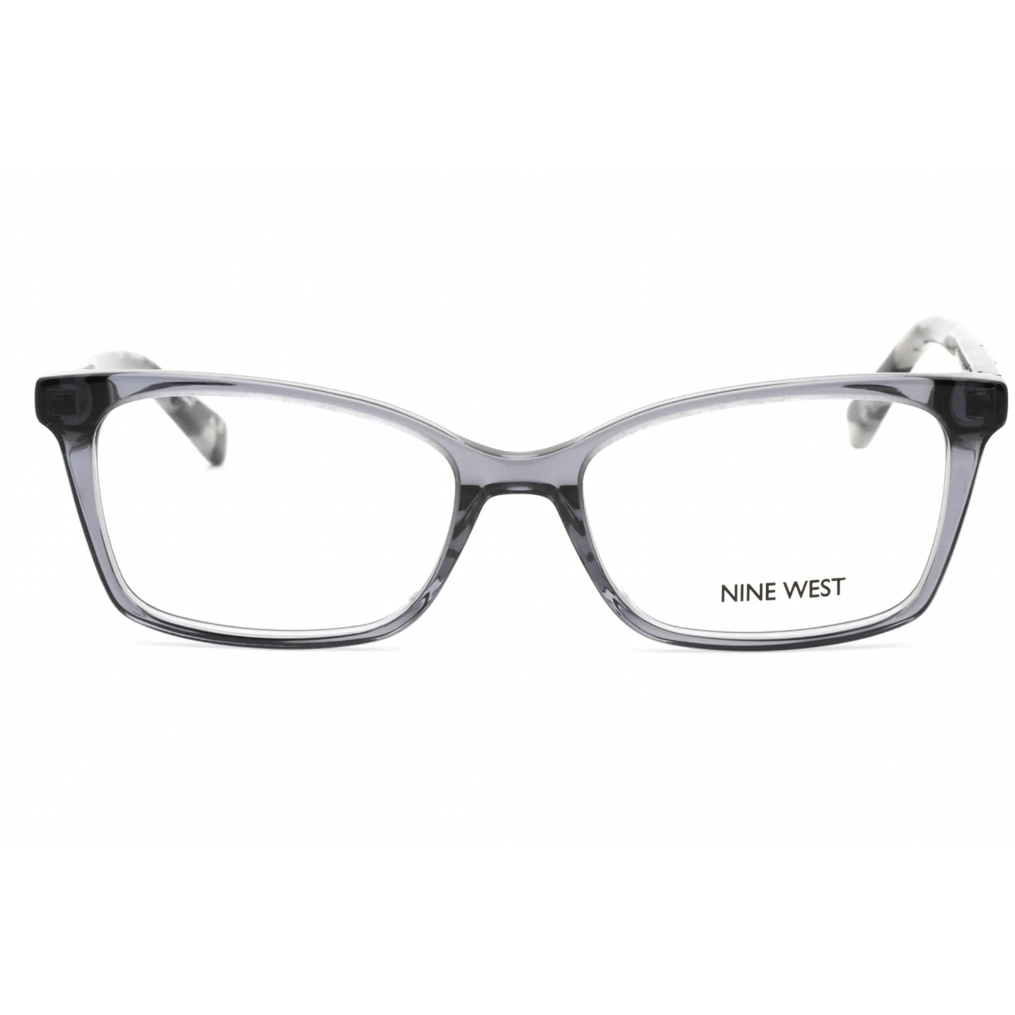 Nine West Women's Eyeglasses - Crystal Grey Plastic Rectangular Frame | NW5189 014