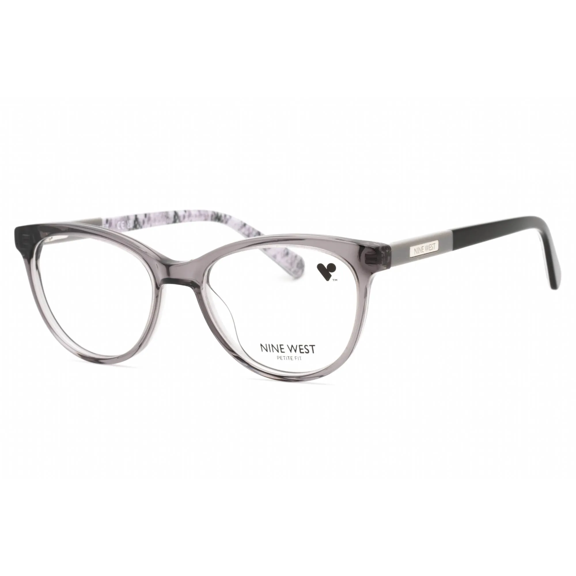Nine West Women's Eyeglasses - Crystal Light Grey Cat Eye Acetate Frame | NW5209 014
