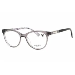Nine West Women's Eyeglasses - Crystal Light Grey Cat Eye Acetate Frame | NW5209 014