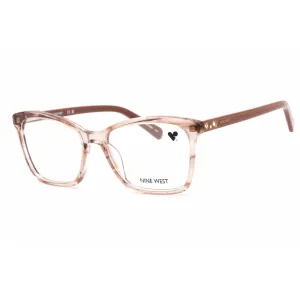 Nine West Women's Eyeglasses - Crystal Mauve Horn Acetate Rectangular | NW5188 609