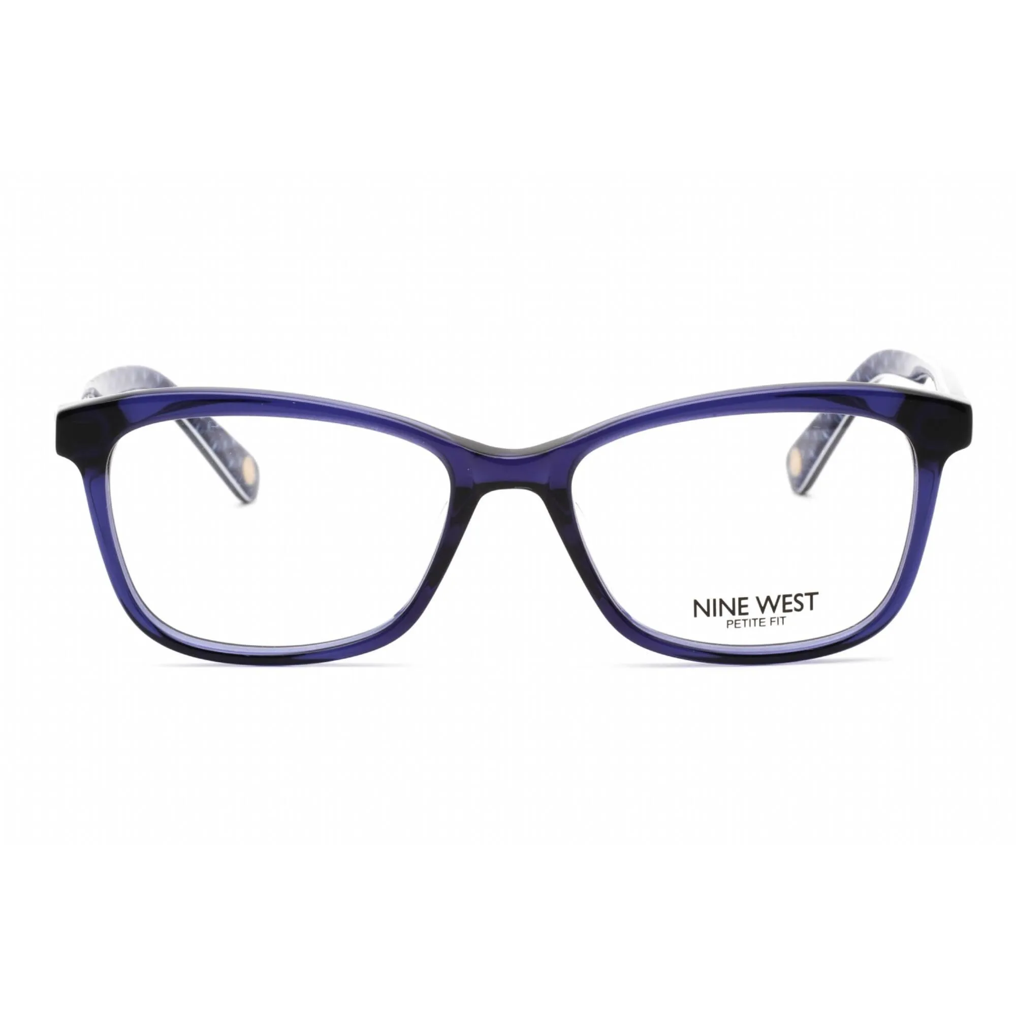 Nine West Women's Eyeglasses - Crystal Navy Plastic Rectangular Frame | NW5184 415