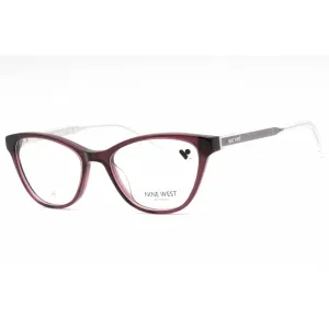 Nine West Women's Eyeglasses - Crystal Plum Plastic Cat Eye Full Rim | NW5217 505