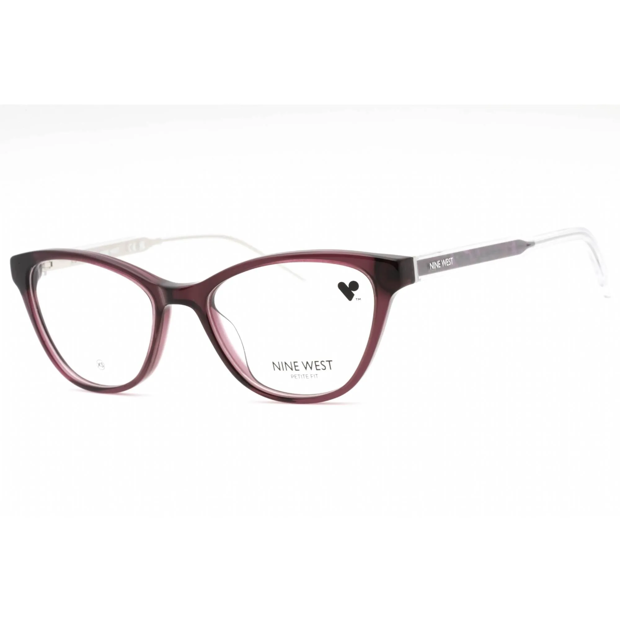 Nine West Women's Eyeglasses - Crystal Plum Plastic Cat Eye Full Rim | NW5217 505