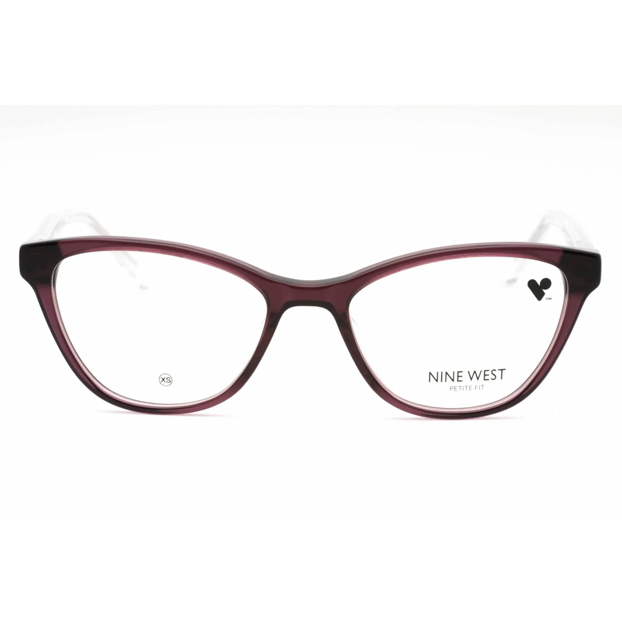Nine West Women's Eyeglasses - Crystal Plum Plastic Cat Eye Full Rim | NW5217 505