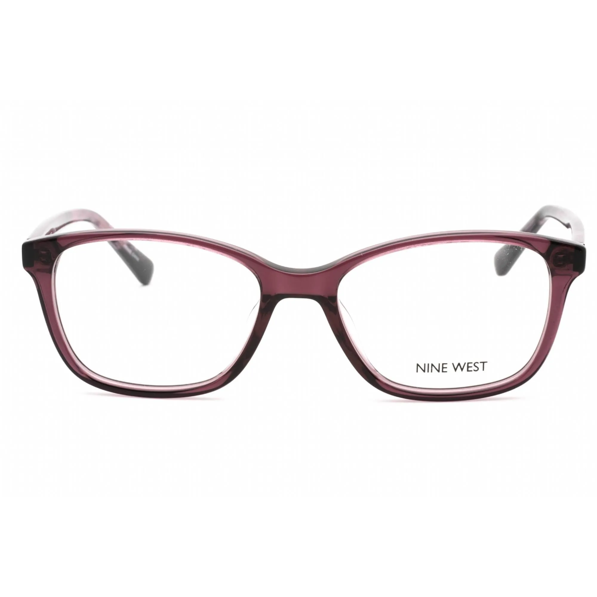 Nine West Women's Eyeglasses - Crystal Purple Plastic Cat Eye Frame | NW5200 500