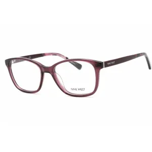 Nine West Women's Eyeglasses - Crystal Purple Plastic Cat Eye Frame | NW5200 500
