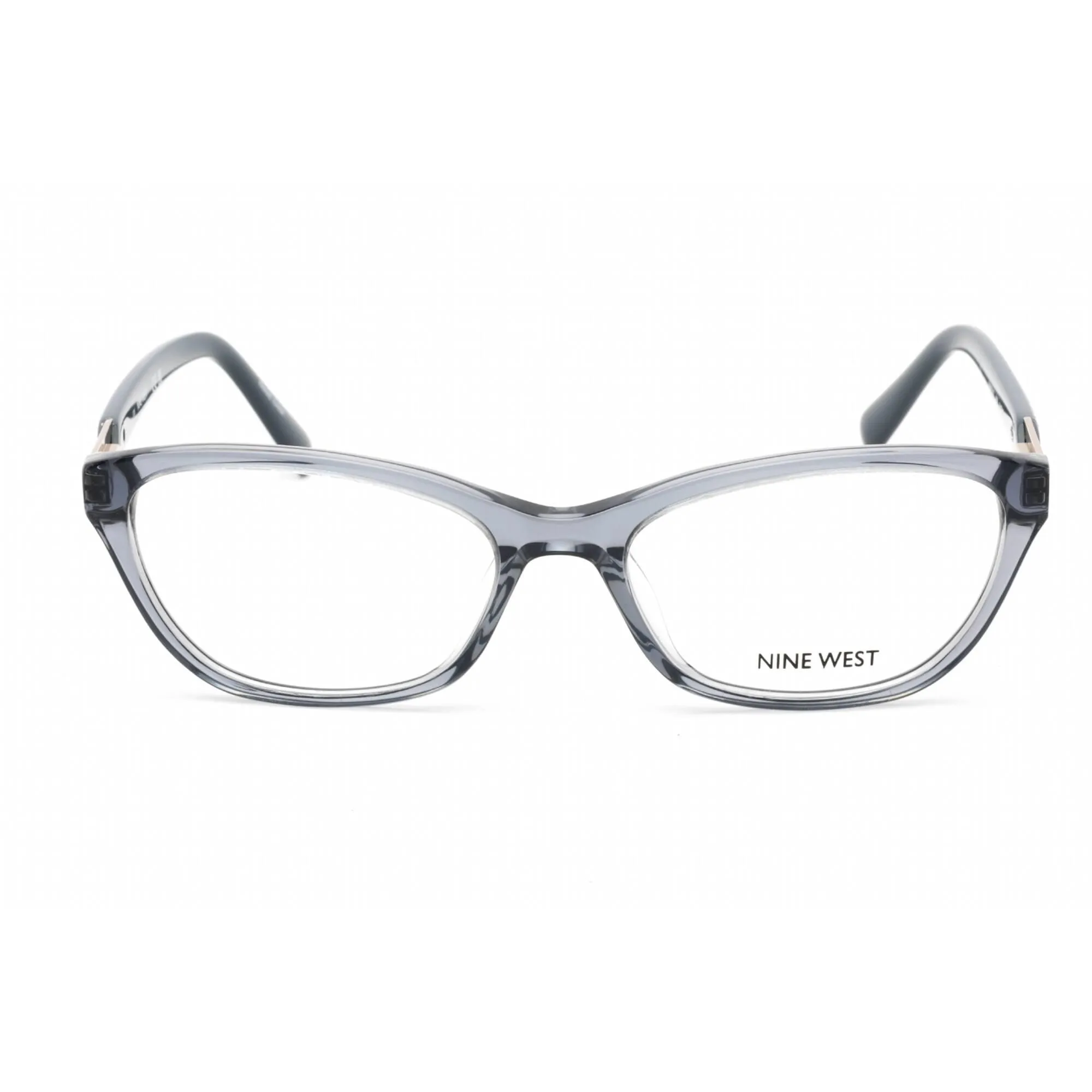 Nine West Women's Eyeglasses - Crystal Slate Blue Acetate Cat Eye Frame | NW5203 408