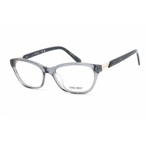 Nine West Women's Eyeglasses - Crystal Slate Blue Acetate Cat Eye Frame | NW5203 408