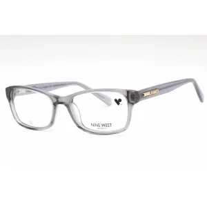 Nine West Women's Eyeglasses - Crystal Slate Plastic Rectangular Frame | NW5210 036