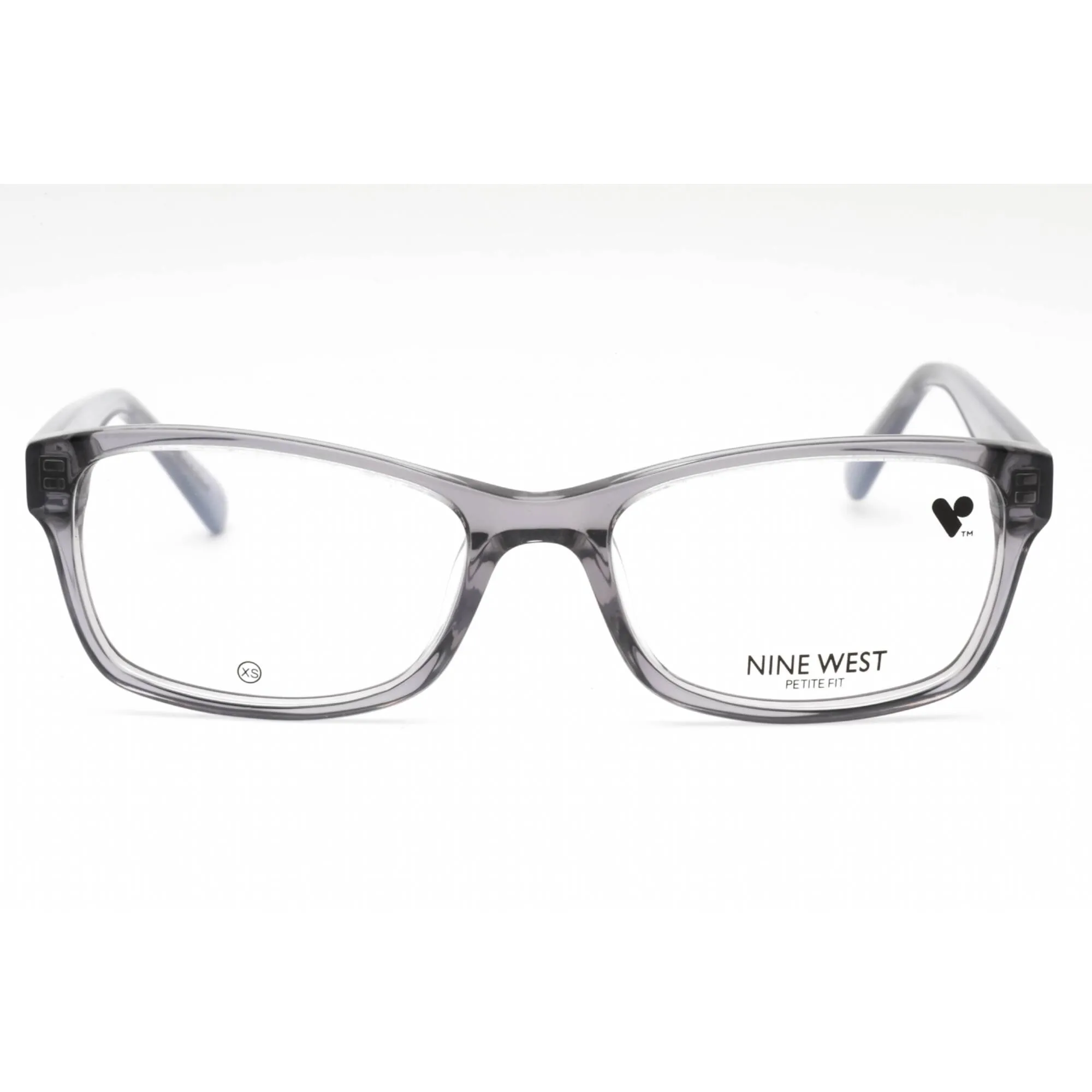 Nine West Women's Eyeglasses - Crystal Slate Plastic Rectangular Frame | NW5210 036