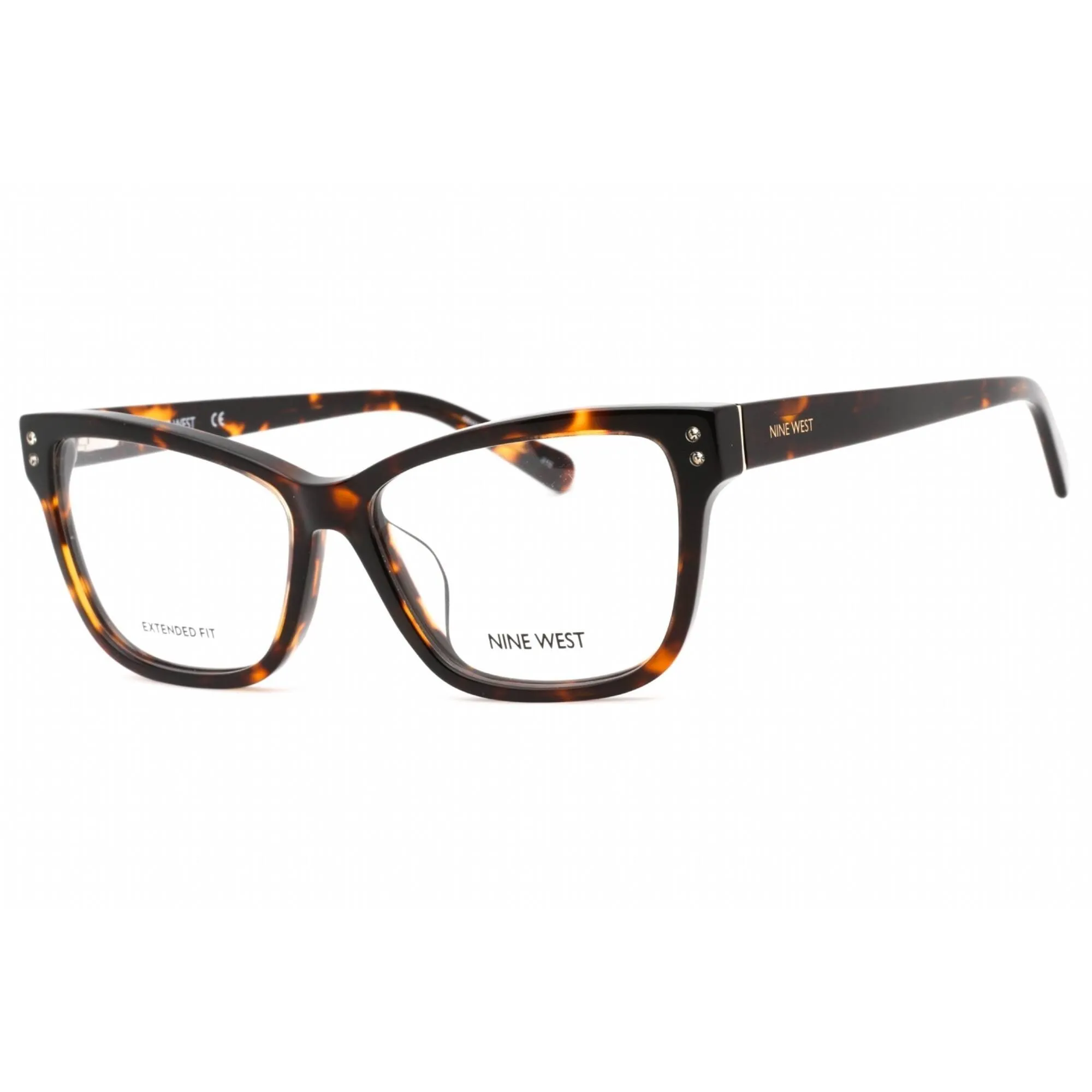 Nine West Women's Eyeglasses - Dark Tortoise Metal Cat Eye Frame | NW5197X 237