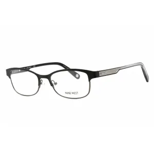Nine West Women's Eyeglasses - Full Rim Black Metal Rectangular Frame | NW1094 001