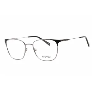 Nine West Women's Eyeglasses - Full Rim Black Metal Rectangular Frame | NW1096 001