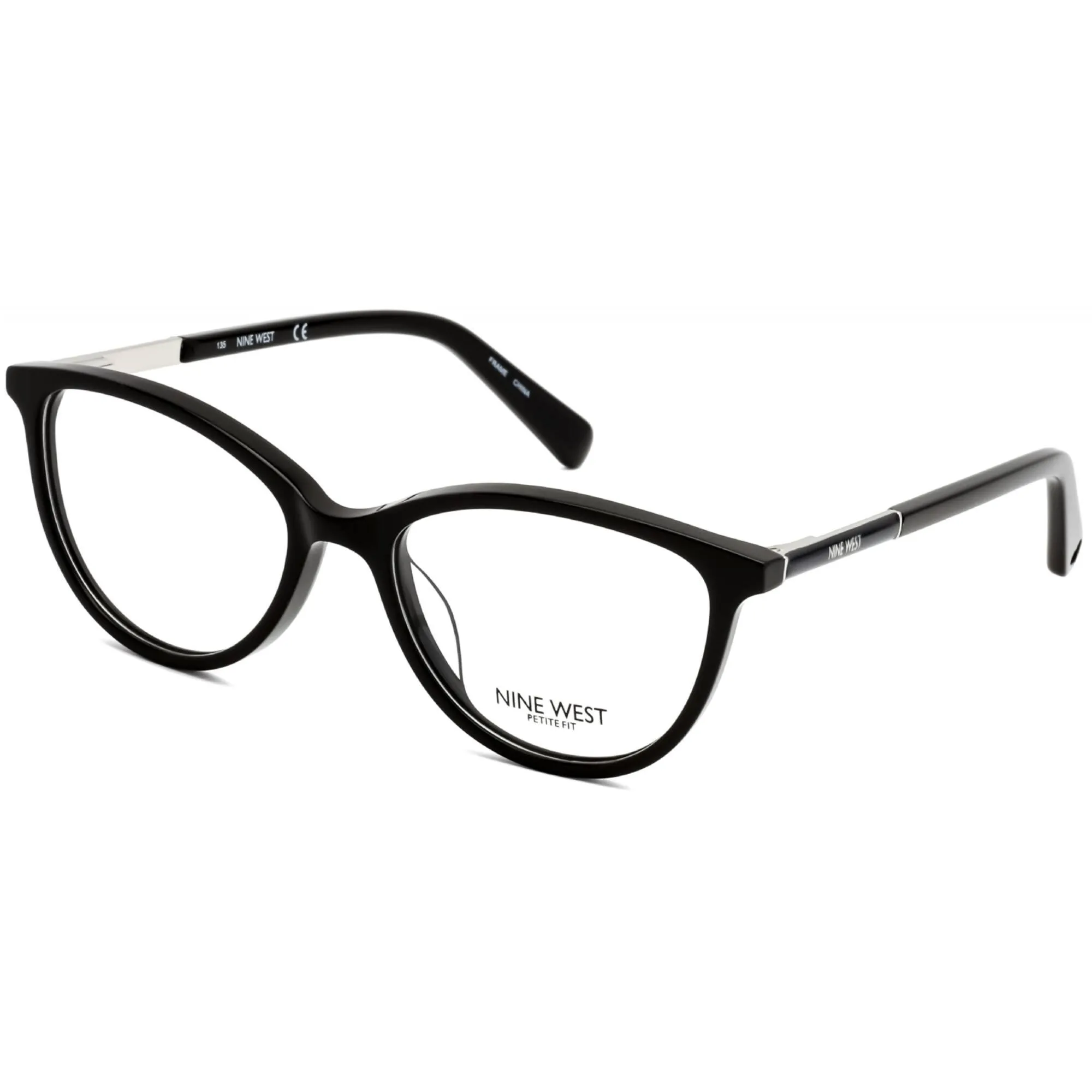 Nine West Women's Eyeglasses - Full Rim Black Plastic Cat Eye Shape Frame | NW5180 001