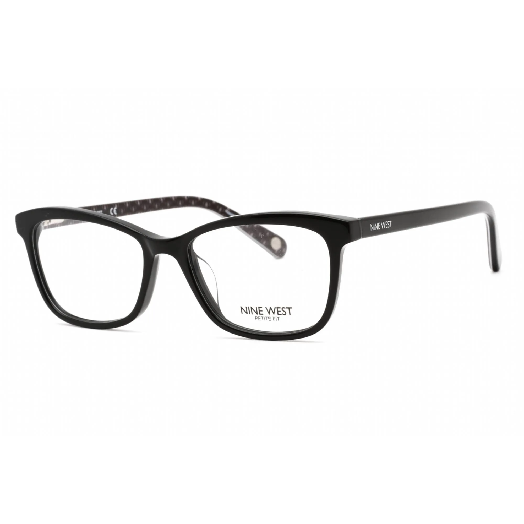 Nine West Women's Eyeglasses - Full Rim Black Plastic Rectangular Frame | NW5184 001