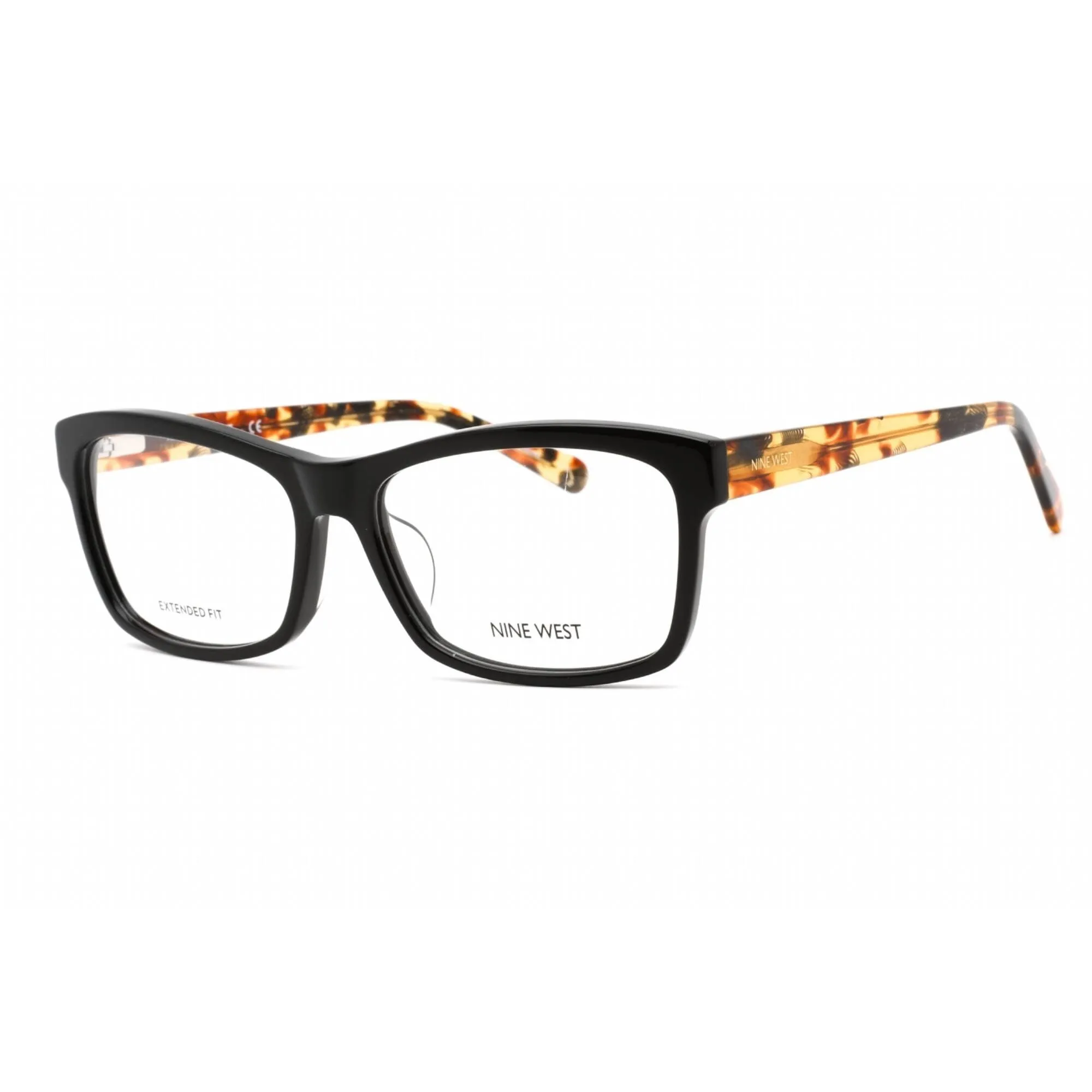 Nine West Women's Eyeglasses - Full Rim Black Plastic Rectangular Frame | NW5193X 001