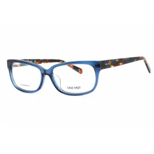 Nine West Women's Eyeglasses - Full Rim Blue Plastic Rectangular Frame | NW5198X 400