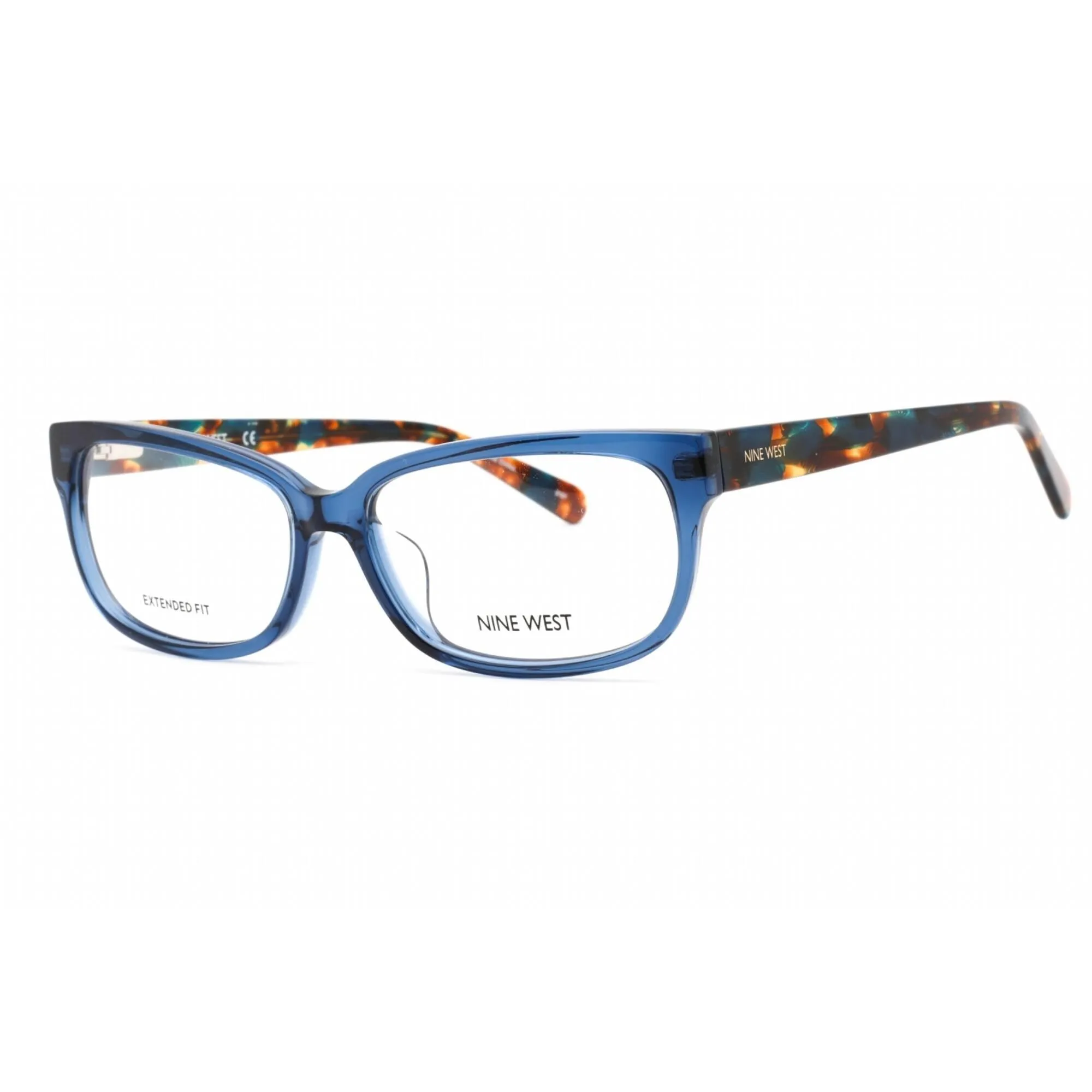 Nine West Women's Eyeglasses - Full Rim Blue Plastic Rectangular Frame | NW5198X 400