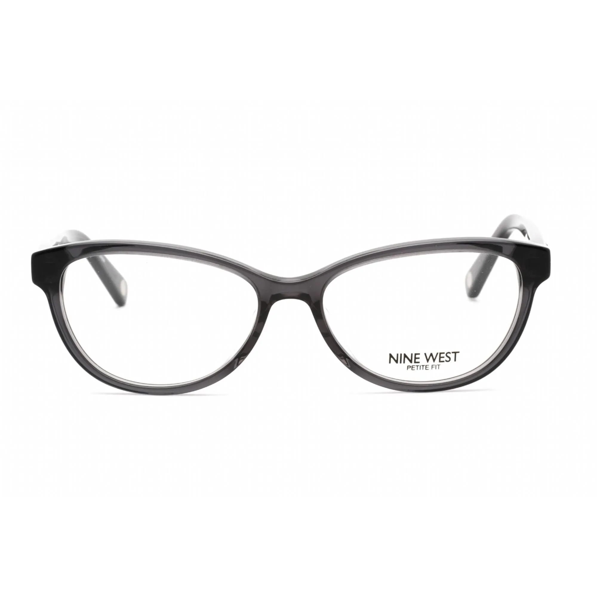 Nine West Women's Eyeglasses - Full Rim Crystal Grey Plastic Oval Frame | NW5183 014