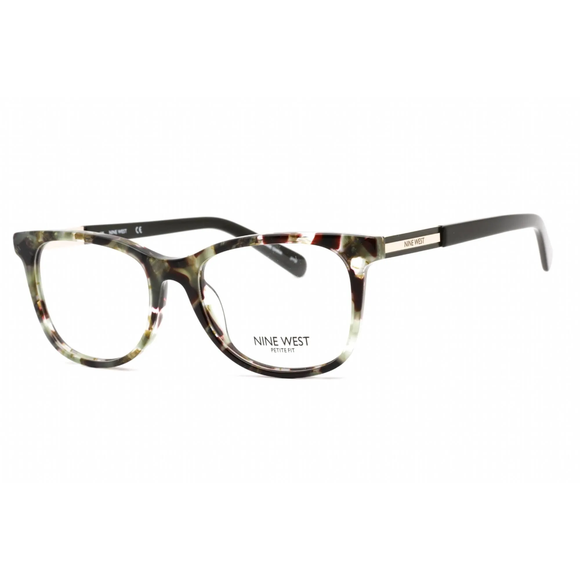 Nine West Women's Eyeglasses - Full Rim Green Pearlized Tortoise Frame | NW5186 320