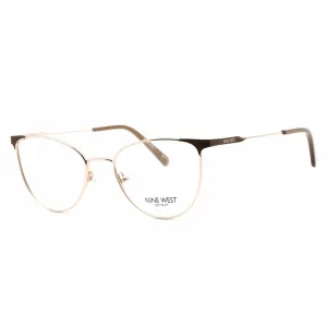 Nine West Women's Eyeglasses - Full Rim Taupe Metal Rectangular Frame | NW1095 272