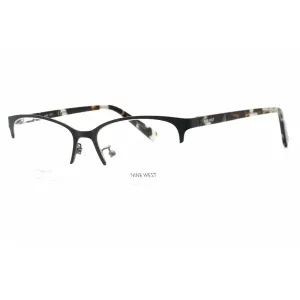 Nine West Women's Eyeglasses - Half Rim Teal Plastic Rectangular Frame | NW1101X 315