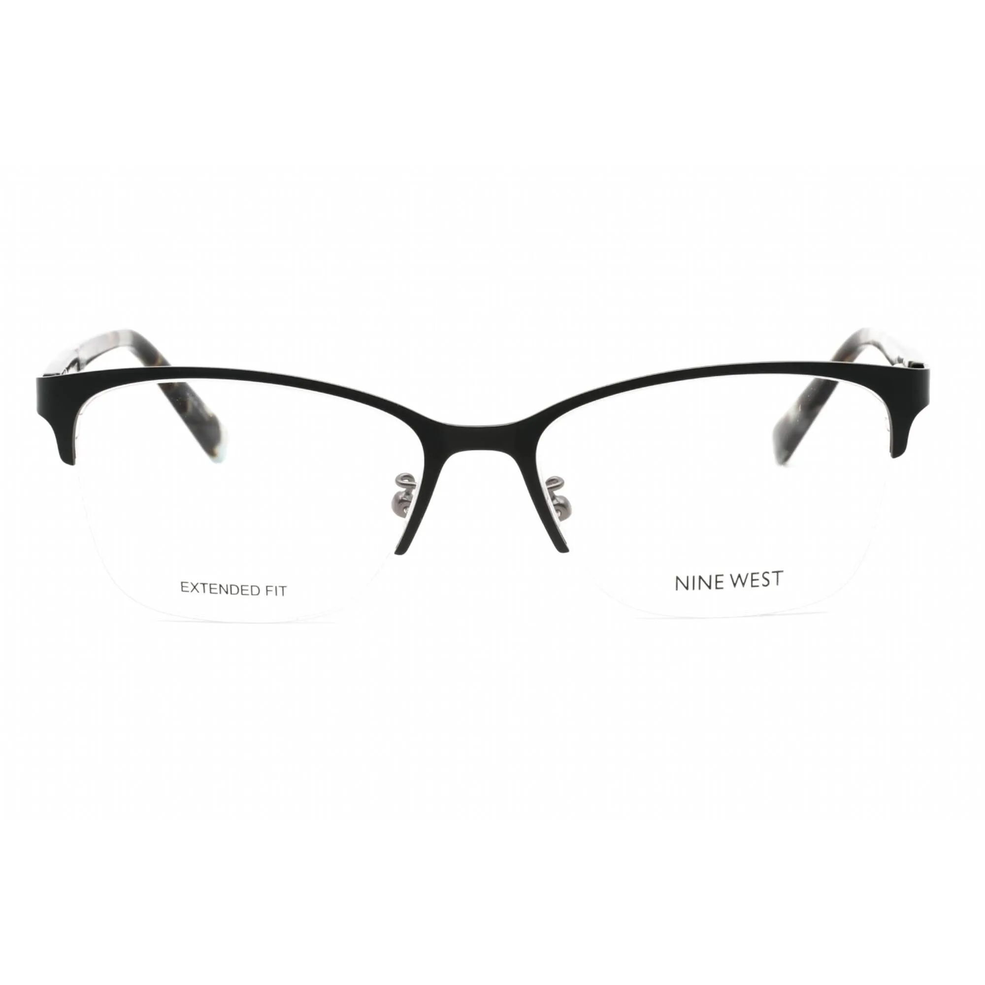 Nine West Women's Eyeglasses - Half Rim Teal Plastic Rectangular Frame | NW1101X 315