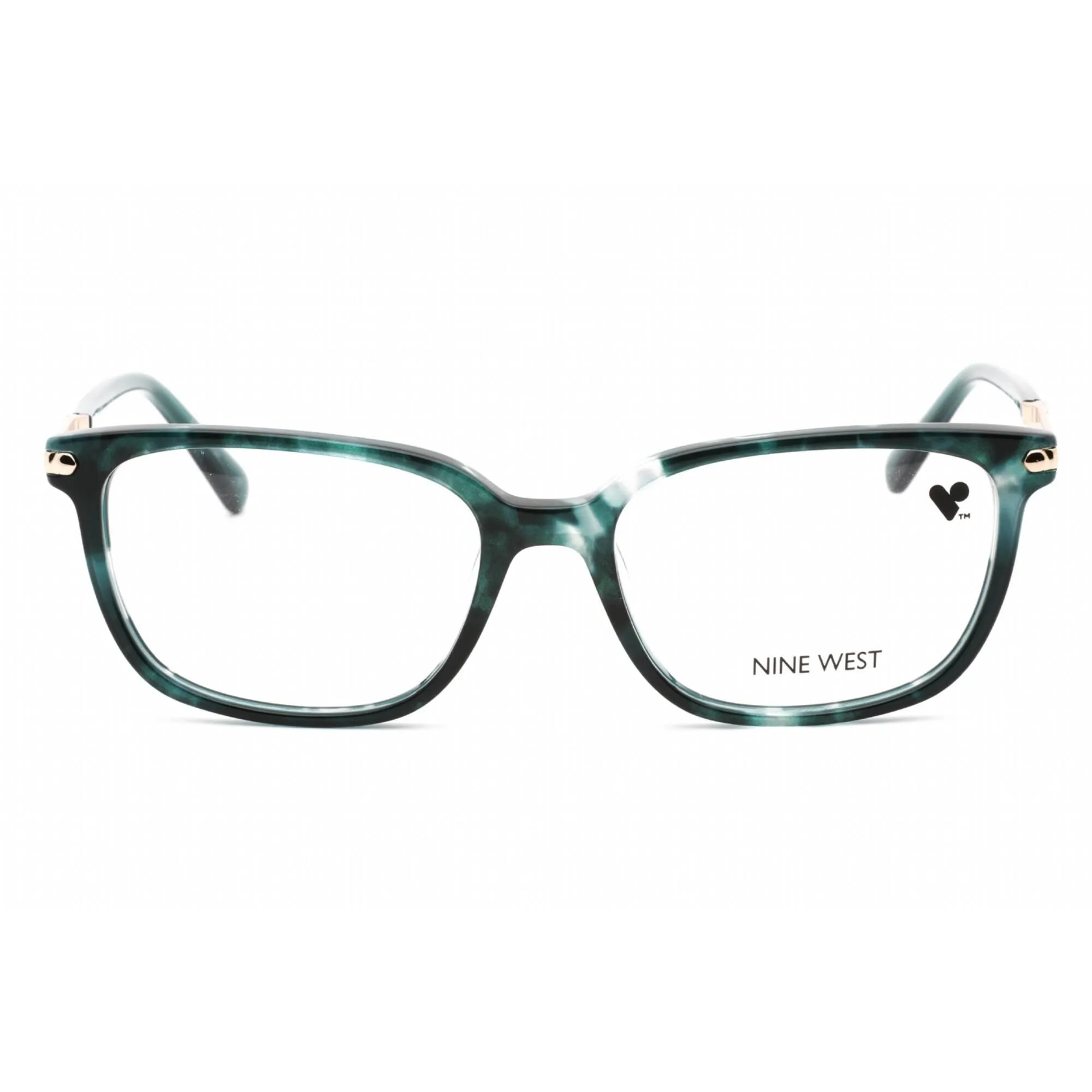 Nine West Women's Eyeglasses - Iridescent Emerald Tortoise Frame | NW5207 238