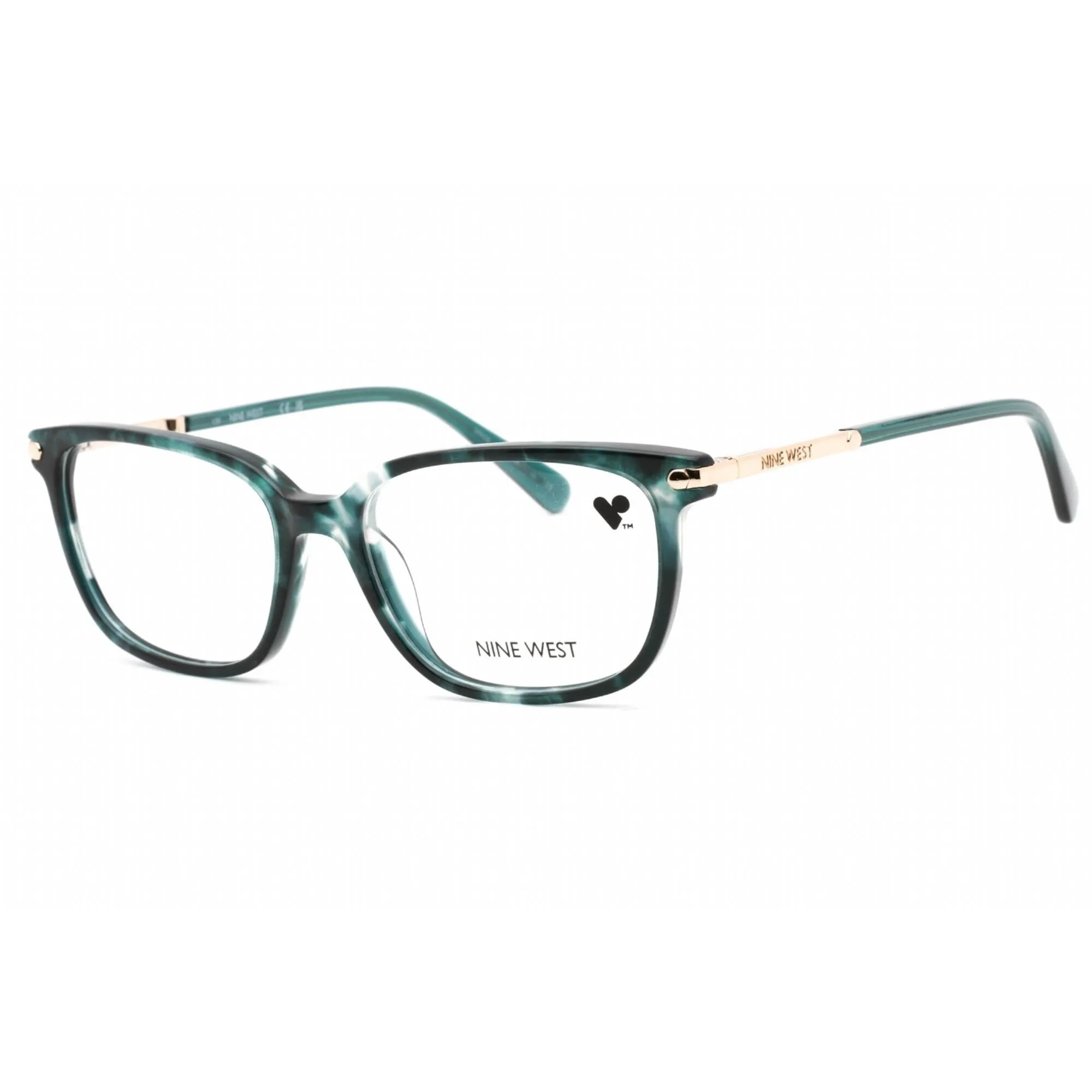 Nine West Women's Eyeglasses - Iridescent Emerald Tortoise Frame | NW5207 238