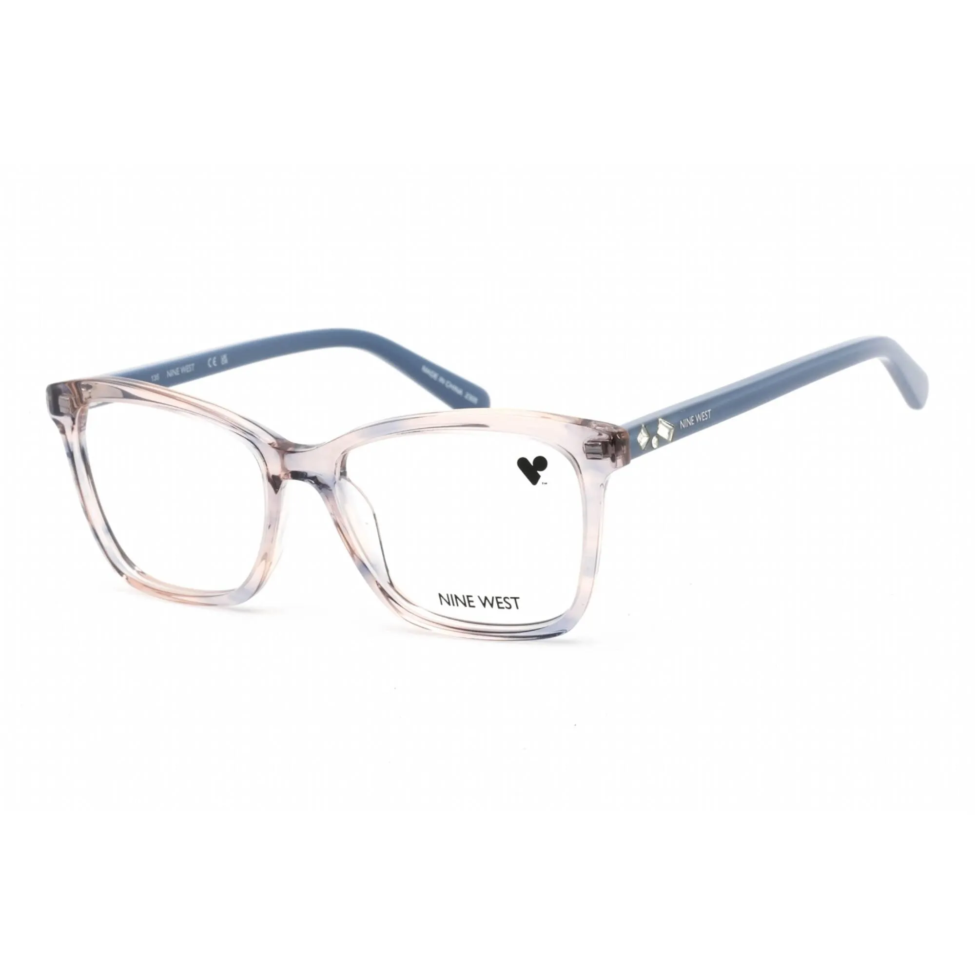 Nine West Women's Eyeglasses - Nude Blue Horn Acetate Cat Eye Shape Frame | NW5188 405