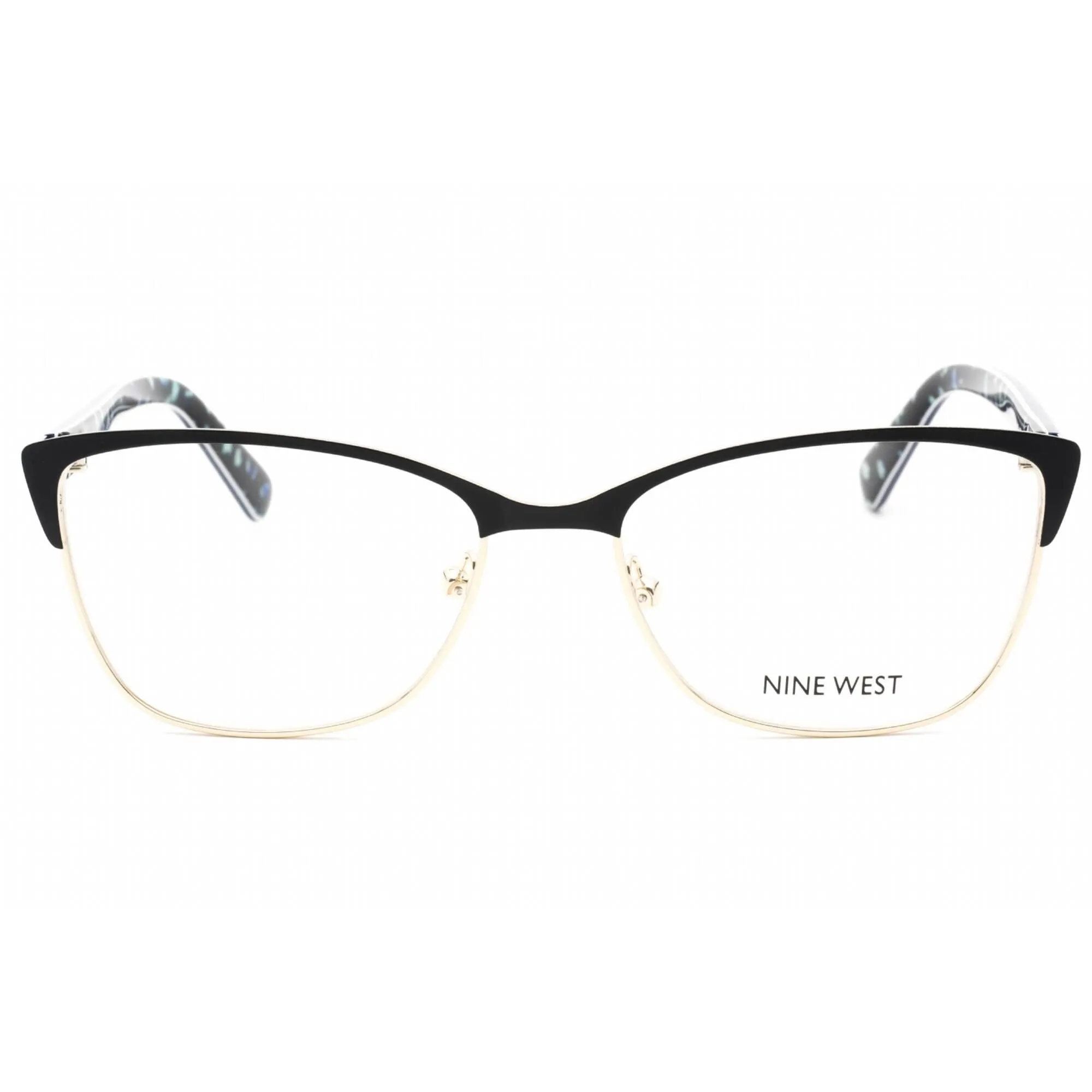 Nine West Women's Eyeglasses - Satin Sold Navy Metal Cat Eye Frame | NW8011 400