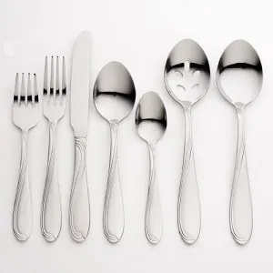 Oneida H097090A Cresta 90 Piece Casual Flatware Set, 18/0 Stainless, Service for 12